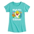 thumbnail image 1 of Baby Shark - Easter Sharks - Toddler And Youth Girls Short Sleeve Graphic T-Shirt, 1 of 5