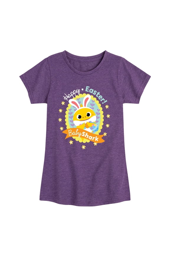 - Easter Sharks - Toddler And Youth Girls Short Sleeve Graphic T-Shirt