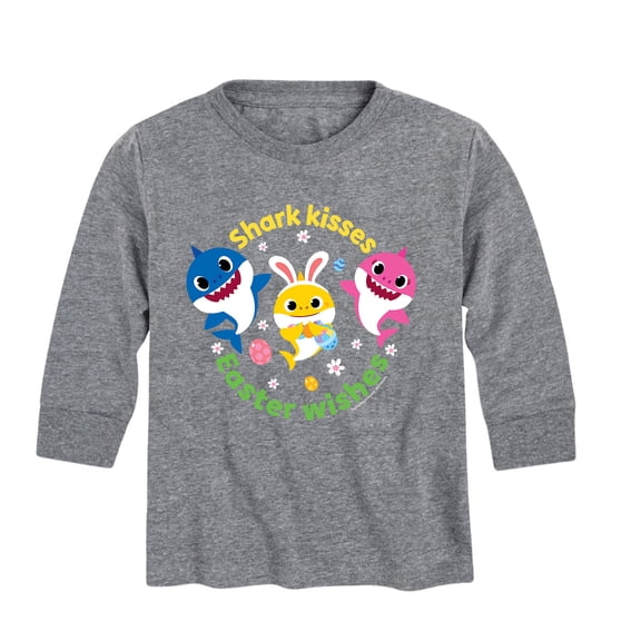 Baby Shark - Easter Sharks - Toddler And Youth Long Sleeve Graphic T-Shirt