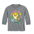 thumbnail image 1 of Baby Shark - Easter Sharks - Toddler And Youth Long Sleeve Graphic T-Shirt, 1 of 5