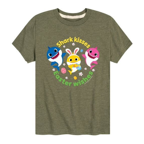 Baby Shark - Easter Sharks - Toddler And Youth Short Sleeve Graphic T-Shirt