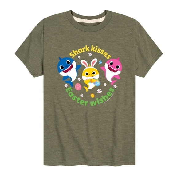 Baby Shark - Easter Sharks - Toddler And Youth Short Sleeve Graphic T-Shirt