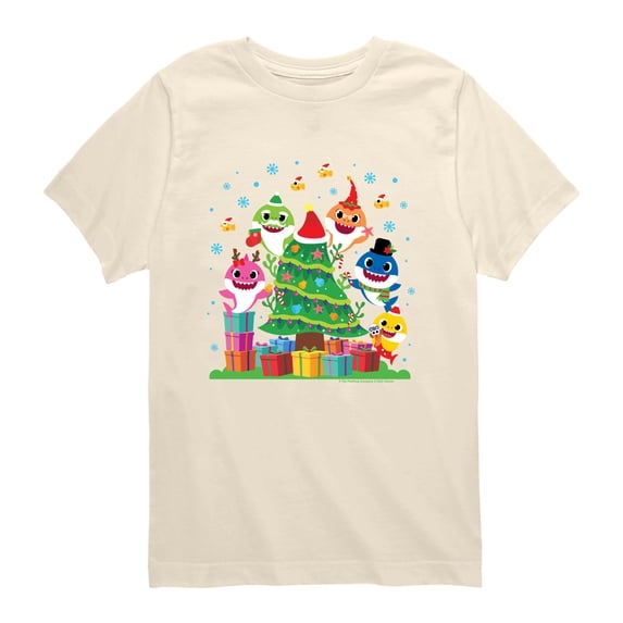 Baby Shark - Family Christmas Toddler Boys' Toddler Short Sleeve Graphic T-Shirt