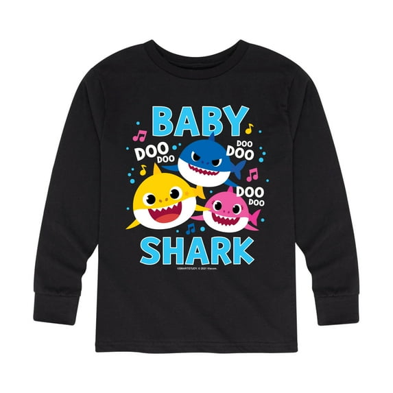 Baby Shark Family Doo Doo Doo - Toddler And Youth Long Sleeve Graphic T-Shirt