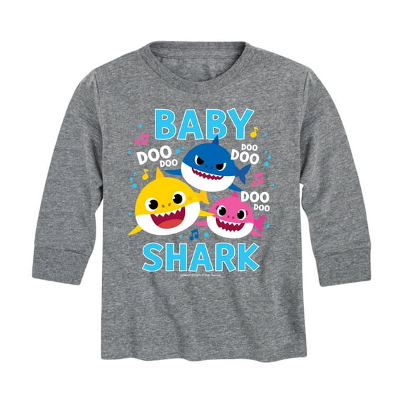 Baby Shark Family Doo Doo Doo - Toddler And Youth Long Sleeve Graphic T-Shirt
