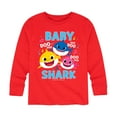 thumbnail image 1 of Baby Shark Family Doo Doo Doo - Toddler And Youth Long Sleeve Graphic T-Shirt, 1 of 6