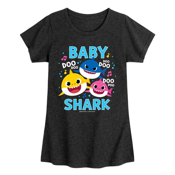 Baby Shark - Family Doo Doo Doo Toddler Girls' Toddler Short Sleeve Graphic T-Shirt