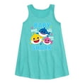 thumbnail image 1 of Baby Shark Family Doo Doo Doo - Toddler and Youth Girls A-line Dress, 1 of 5