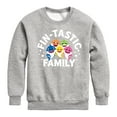 thumbnail image 1 of Baby Shark - Fintastic Family - Toddler And Youth Crewneck Fleece Sweatshirt, 1 of 6