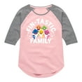 thumbnail image 1 of Baby Shark - Fintastic Family - Toddler And Youth Girls Raglan Graphic T-Shirt, 1 of 5