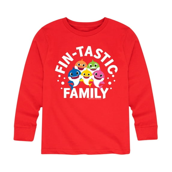 Baby Shark - Fintastic Family - Toddler And Youth Long Sleeve Graphic T-Shirt