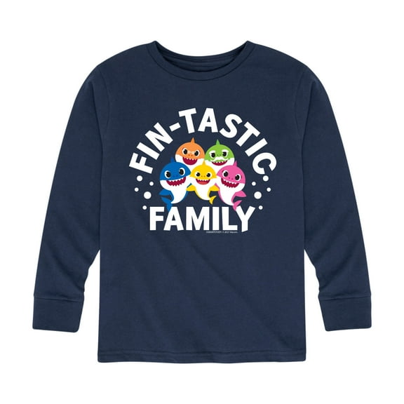 Baby Shark - Fintastic Family - Toddler And Youth Long Sleeve Graphic T-Shirt