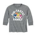 thumbnail image 1 of Baby Shark - Fintastic Family - Toddler And Youth Long Sleeve Graphic T-Shirt, 1 of 6