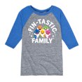 thumbnail image 1 of Baby Shark - Fintastic Family - Toddler And Youth Raglan Graphic T-Shirt, 1 of 7
