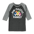thumbnail image 1 of Baby Shark - Fintastic Family - Toddler And Youth Raglan Graphic T-Shirt, 1 of 7