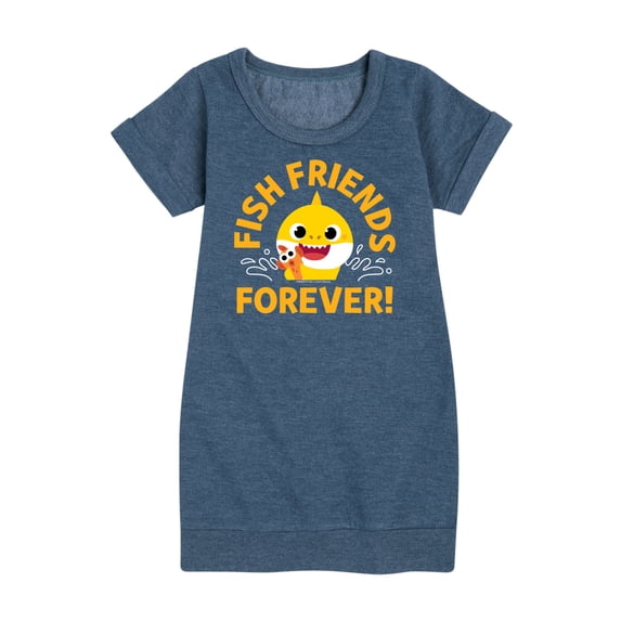 Baby Shark - Fish Friends Forever - Toddler And Youth Girls Fleece Dress