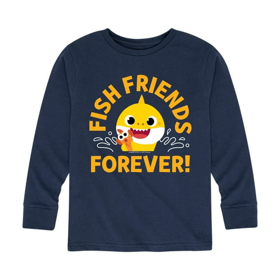 Baby Shark - Fish Friends Forever - Toddler And Youth Long Sleeve Graphic T-Shirt