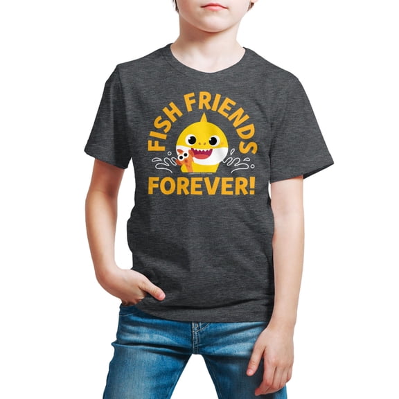 Baby Shark - Fish Friends Forever - Toddler And Youth Short Sleeve Graphic T-Shirt