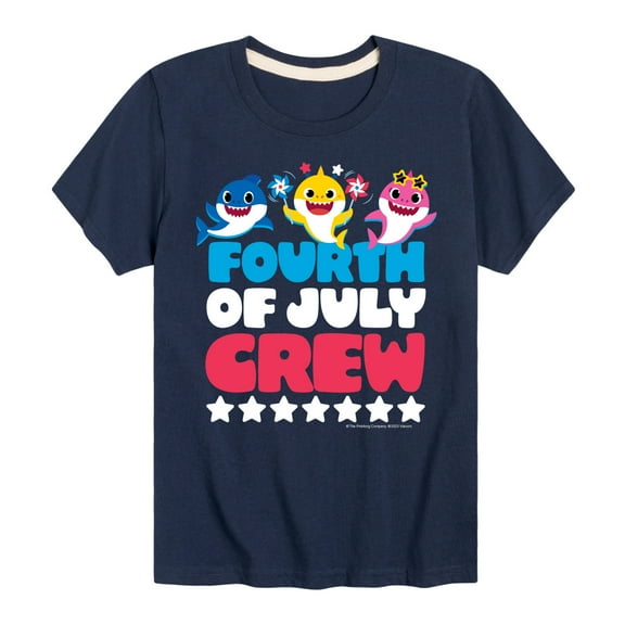 Baby Shark - Fourth Of July Crew - Toddler Short Sleeve T-Shirt