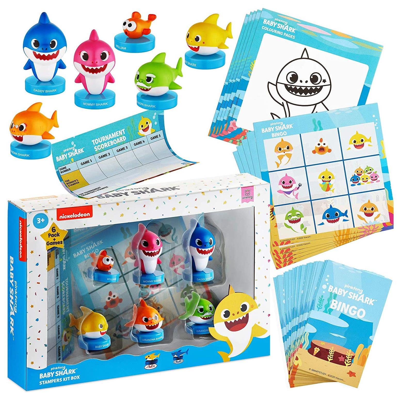 Games 6054916 Baby Shark Gone Fishing Game, Multi Colour 