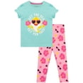 thumbnail image 1 of Baby Shark Girls Short Sleeve Top and Leggings Set Sizes 18M-6, 1 of 3
