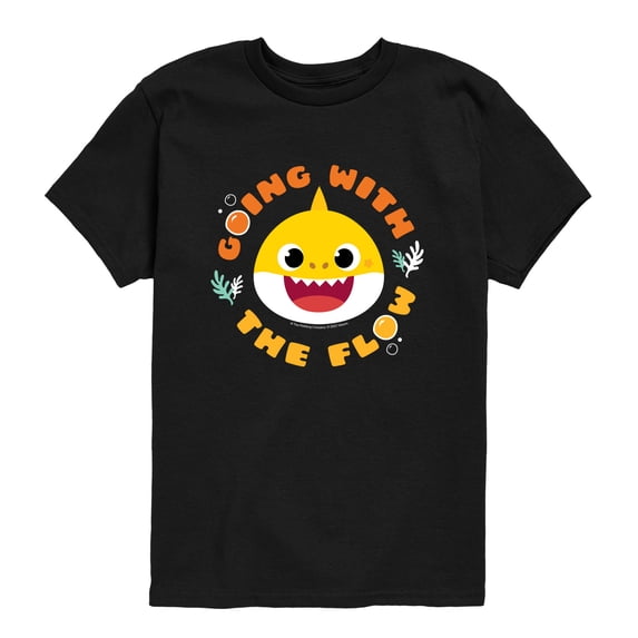 Baby Shark - Going With The Flow - Toddler Boys Short Sleeve Graphic T-Shirt