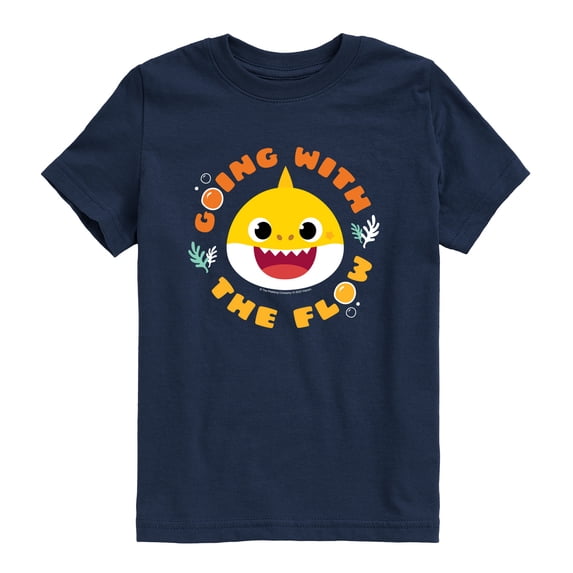 Baby Shark - Going With The Flow - Toddler Boys Short Sleeve Graphic T-Shirt