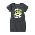 thumbnail image 1 of Baby Shark - Grandpa Shark - Toddler And Youth Girls Fleece Dress, 1 of 5