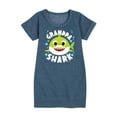 thumbnail image 1 of Baby Shark - Grandpa Shark - Toddler And Youth Girls Fleece Dress, 1 of 6