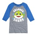 thumbnail image 1 of Baby Shark - Grandpa Shark - Toddler And Youth Raglan Graphic T-Shirt, 1 of 7