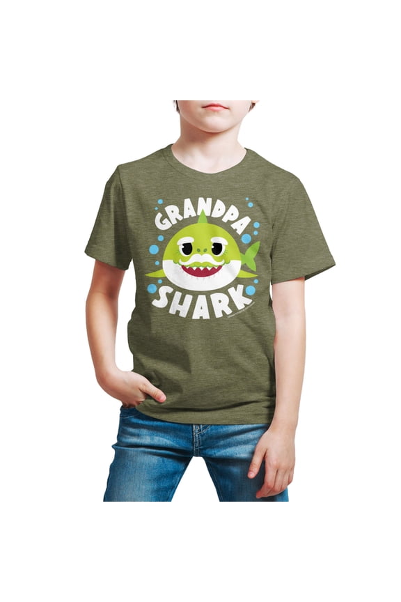 - Grandpa Shark - Toddler And Youth Short Sleeve Graphic T-Shirt