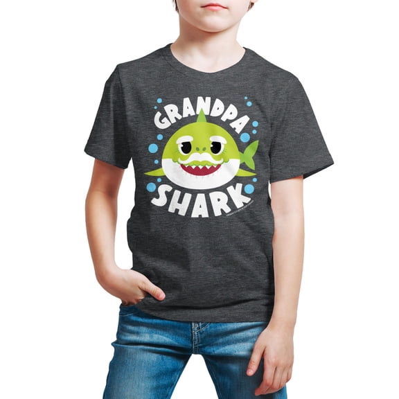 Baby Shark - Grandpa Shark - Toddler And Youth Short Sleeve Graphic T-Shirt
