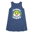 thumbnail image 1 of Baby Shark - Grandpa Shark - Toddler and Youth Girls A-line Dress, 1 of 6