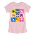 thumbnail image 1 of Baby Shark - Grid Toddler Girls' Toddler Short Sleeve Graphic T-Shirt, 1 of 4
