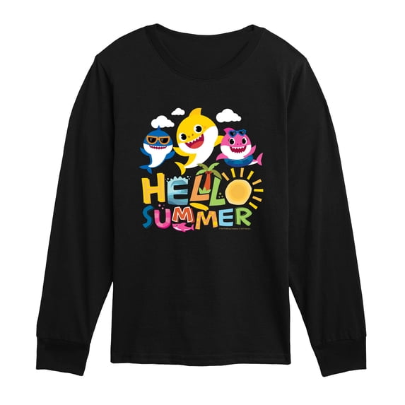 Baby Shark - Hello Summer Toddler Boys' Toddler Long Sleeve Graphic T-Shirt