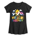 thumbnail image 1 of Baby Shark - Hello Summer - Toddler Girls Fitted Short Sleeve T-Shirt, 1 of 4