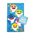 thumbnail image 1 of Baby Shark Kids Cotton 2 Piece Towel and Washcloth Set, 1 of 5