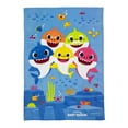 thumbnail image 1 of Baby Shark Kids Plush Blanket, 62” x 90”, 1 of 6