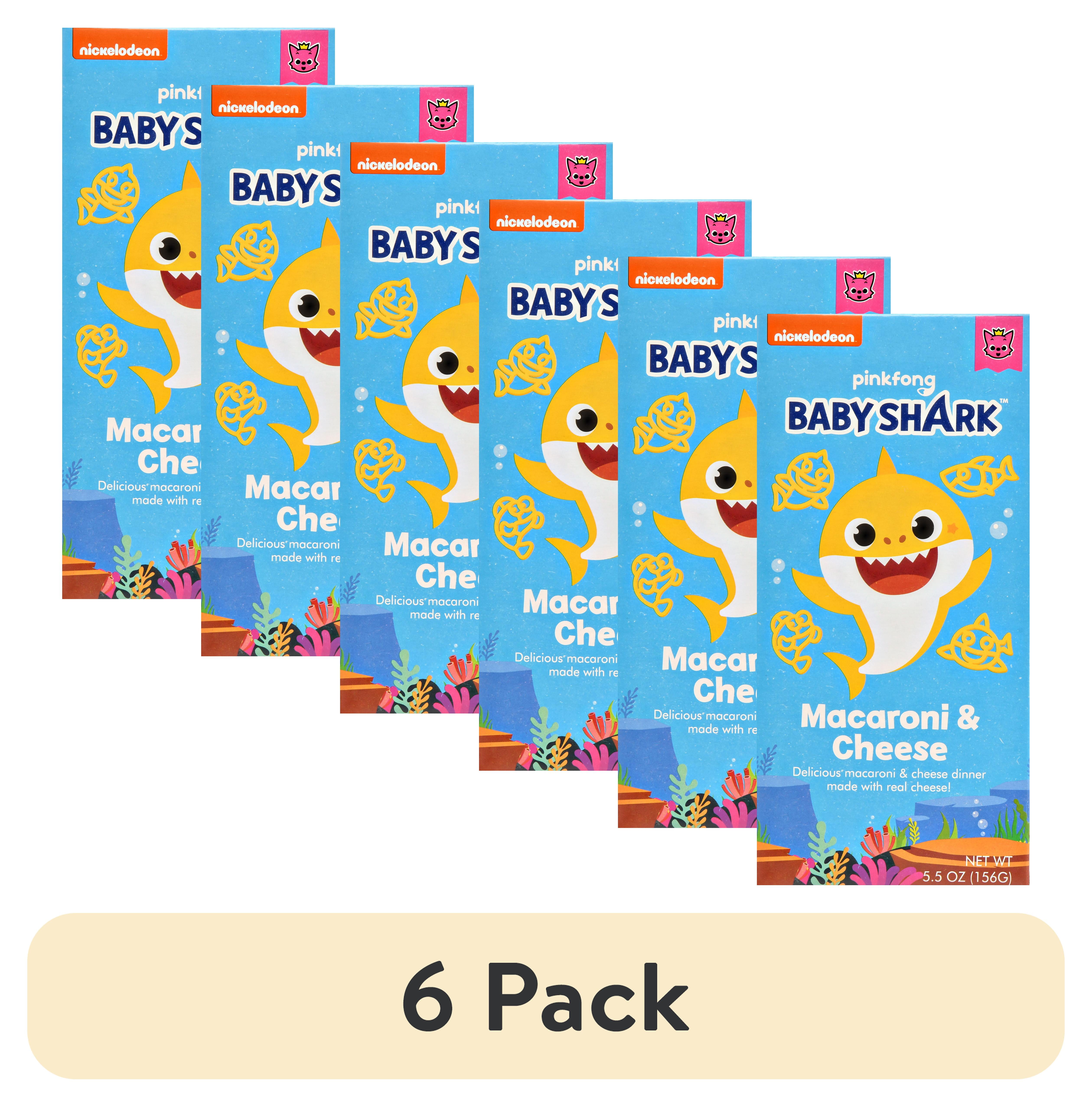 (6 pack) Baby Shark Mac & Cheese, Prepared Meal, 5.5 oz Box