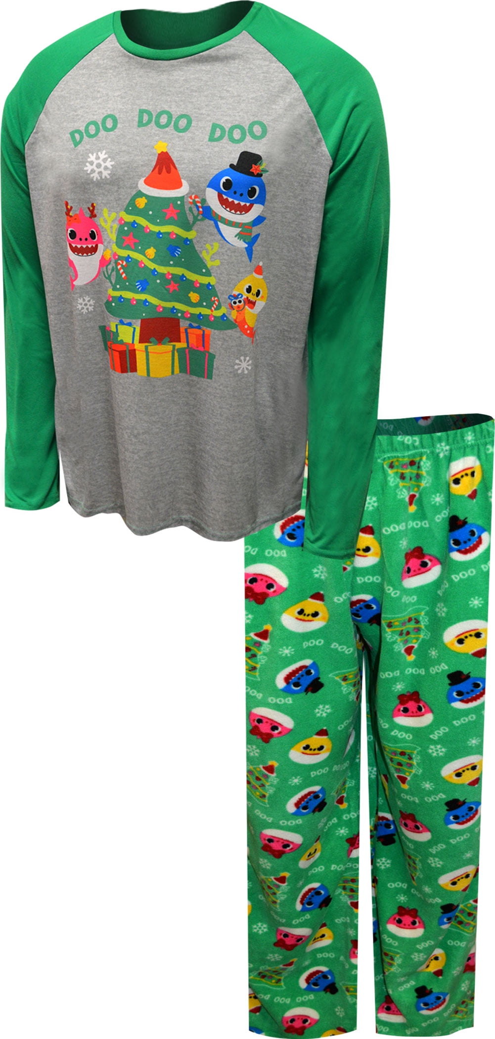 Baby Shark Men's Baby Shark Daddy Shark Christmas Mens Pajama (Large