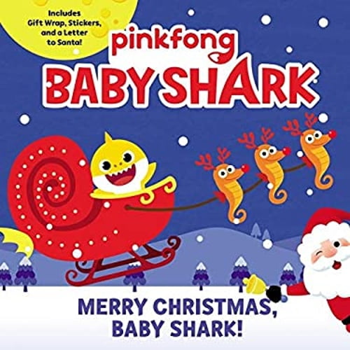 Pre-Owned Baby Shark: Merry Christmas, Baby Shark!: A Christmas Holiday Book for Kids [With Stickers and Gift Wrap and a Letter to Santa] (Paperback) 0062965875 9780062965875