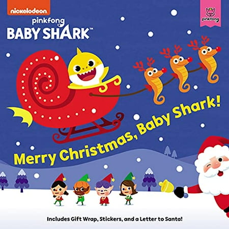 Pre-Owned Baby Shark: Merry Christmas, Baby Shark!: A Christmas Holiday Book for Kids [With Stickers and Gift Wrap and a Letter to Santa] (Paperback) 0062965875 9780062965875