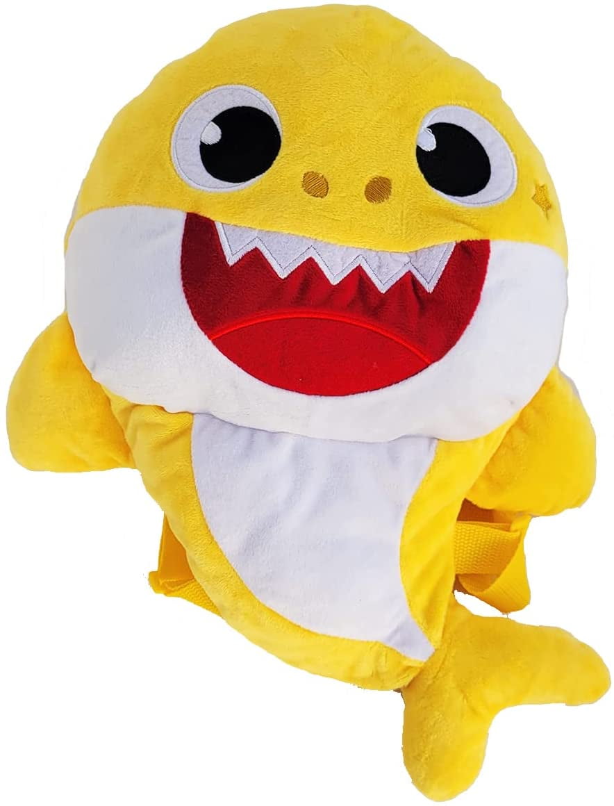 PINKFONG Baby Shark Plush Backpack Yellow