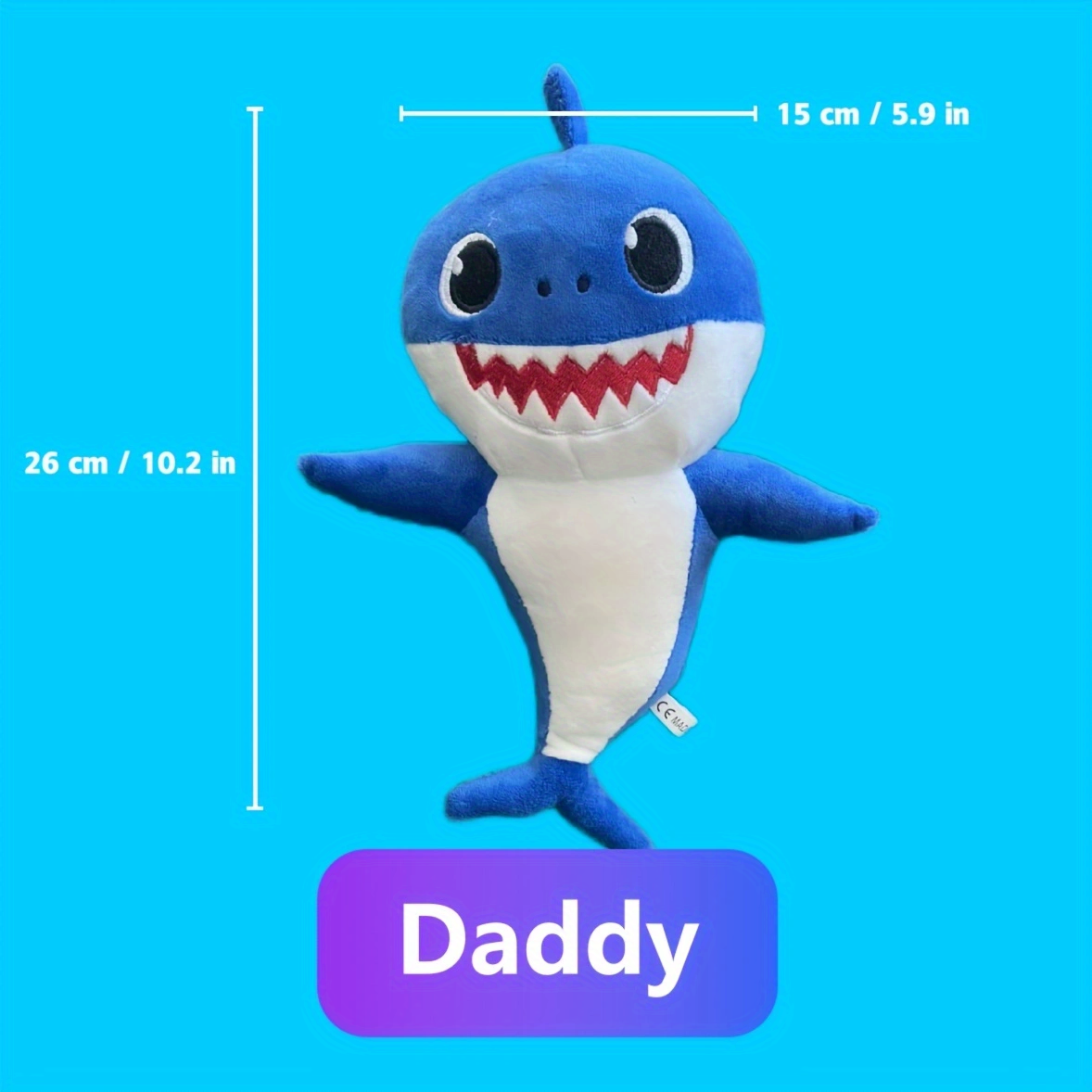 Baby Shark Plush Toy Flashing and Singing Stuffed Animal for Kids