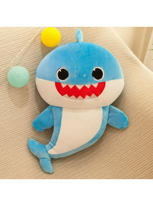 Baby Shark Plush Toy Pillow 11.8''- Super Soft And Huggable Plushies For Kids And Shark Lovers - Meet Shark, Your Kawaii Ocean Companion