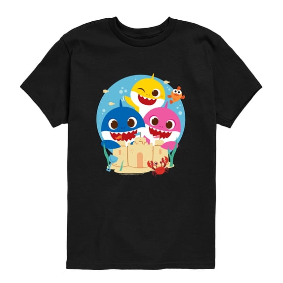 Baby Shark - Sand Castle Toddler Short Sleeve Graphic T-Shirt