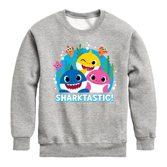 Baby Shark - Sharktastic - Toddler And Youth Crewneck Fleece Sweatshirt
