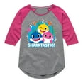 thumbnail image 1 of Baby Shark - Sharktastic - Toddler And Youth Girls Raglan Graphic T-Shirt, 1 of 6