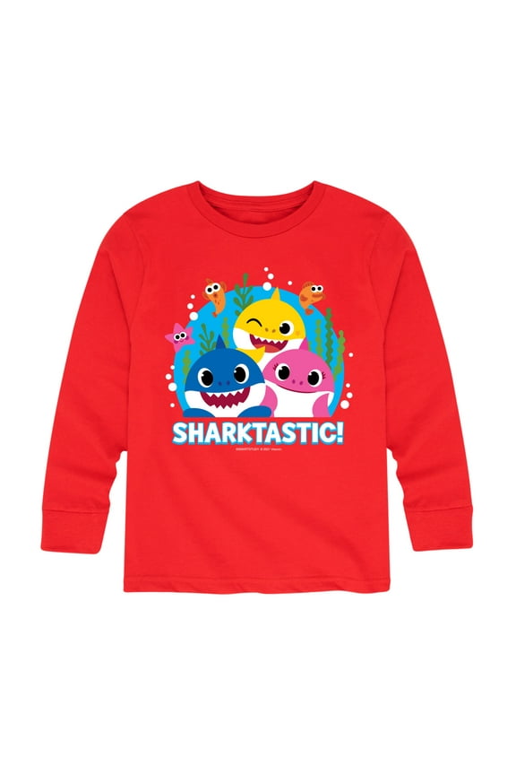 - Sharktastic - Toddler And Youth Long Sleeve Graphic T-Shirt