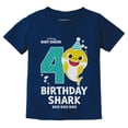 thumbnail image 1 of Baby Shark Shirt Gift for Kids Toddler 4th Birthday Girl Boy Outfit Navy 5T, 1 of 6